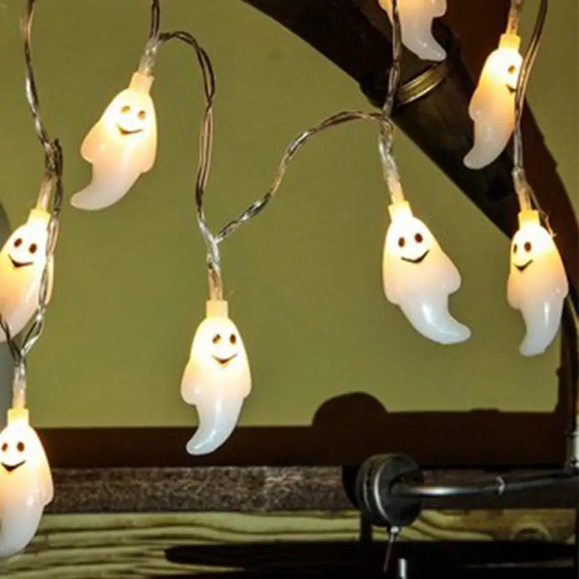 Новое поступление 1 2 м 10 светодиодов Ghost гирлянды для украшение на празднование