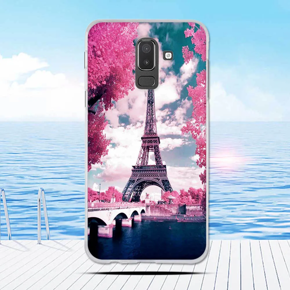 Для Samsung Galaxy J8 чехол 2018 с принтом противоударный силиконовый для J810 J810F SM-J810 |