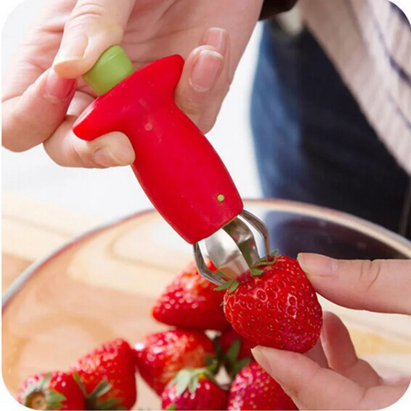 Kitchenware Tomato Stalks Fruit Strawberry Knife Stem Remover Strawberry Slicer Strawberry Huller
