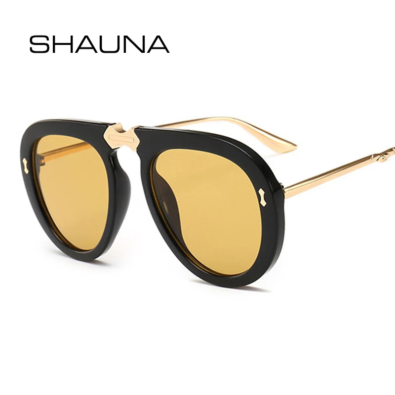 Женские и мужские солнцезащитные очки SHAUNA брендовые дизайнерские с