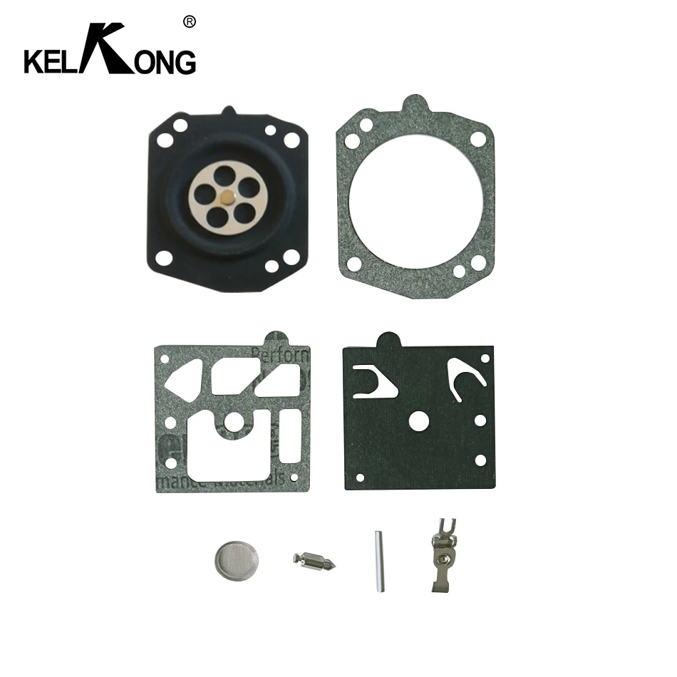 Карбюратор KELKONG 1 комплект для Walbro K22 K22-HDA Carb, Ремонтный комплект, прокладка для эхо-иглы, диафрагмы для триммера Homelite