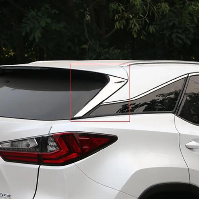 Tonlinker наружное заднее лобовое стекло треугольная крышка наклейка s для Lexus RX200t 450 h автомобильный Стайлинг 2 шт. наклейка из нержавеющей стали