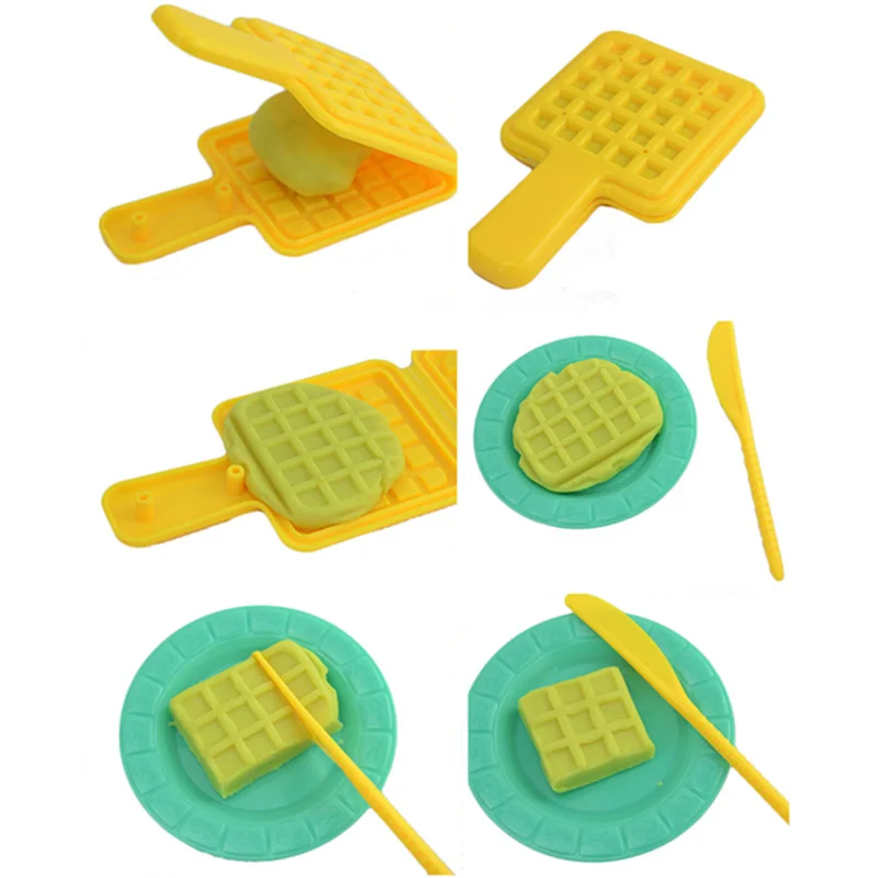DIY 44 шт./компл. 3D цветная глина пластилин набор формы Пластилин светильник