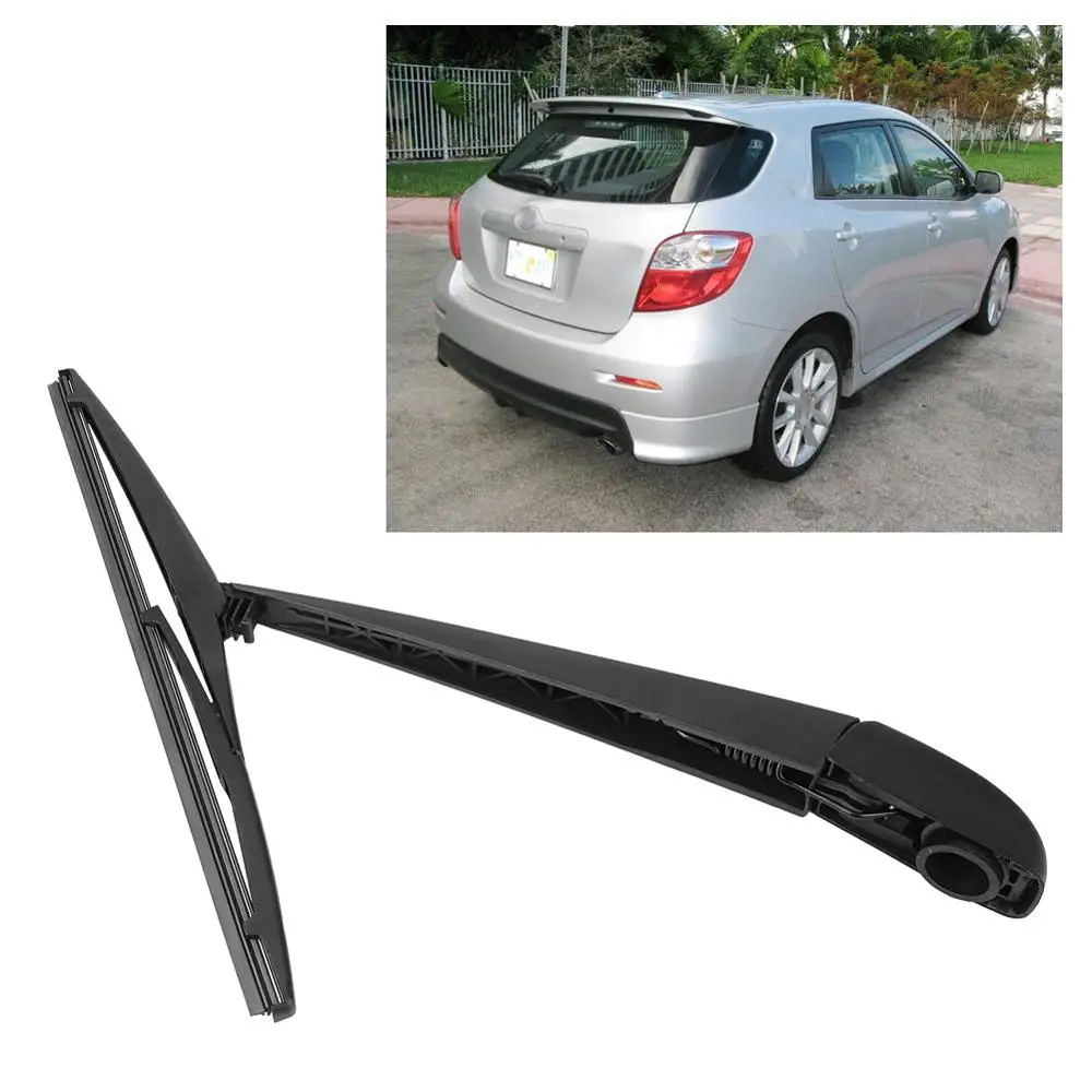 2-in-1 Rear Windshield Windscreen Wiper Arm &amp Blade Set Rubber flexible soft layer design fit for Toyota Matrix 03-08 85241420 |