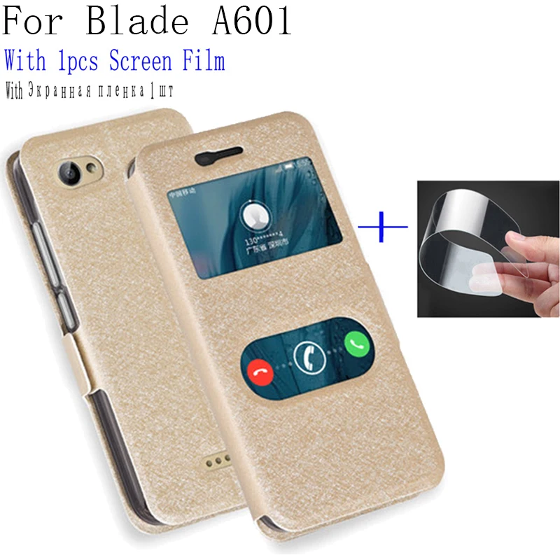 Чехол для ZTE Blade A601 чехол BA 601 A с умным окошком экрана из искусственной кожи BA601