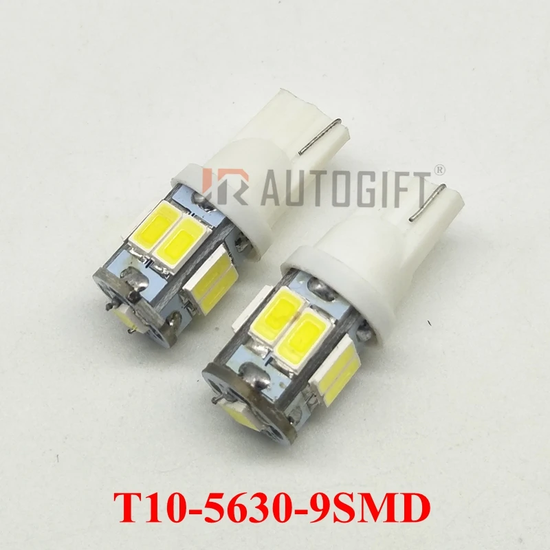 Автомобильная светодиодная лампа T10 9smd w5w 50 шт. 12 В 24 светодиодсветильник ПА 5630 5730