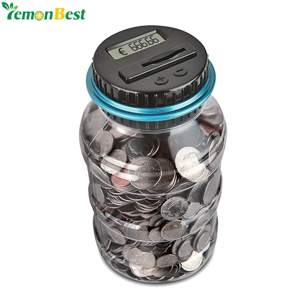 Копилка счетчик монета электронная цифровая ЖК проекция Банка Сейф 3DCX013|Копилки