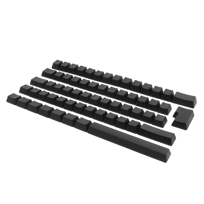 Толстые PBT 62 клавиши механическая клавиатура колпачки для ключей белый черный пустой Печатный OEM профиль ISO колпачки для ключей для игр Keyboad