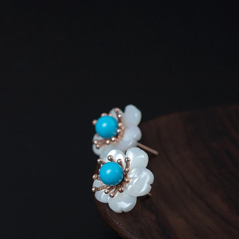LARGERLOF Кристаллические серьги 925 пробы Серебряные Для женщин Fine Jewelry Ляпис Серьги