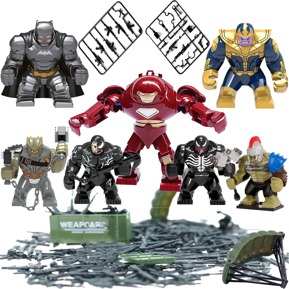 Супер Герои танос строительные блоки Мстители 4 Новые Бесконечность войны лодка