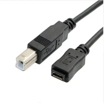 

Micro USB Female to Standard USB 2.0 B Type Male Data Cable 1.5m for Hard Disk