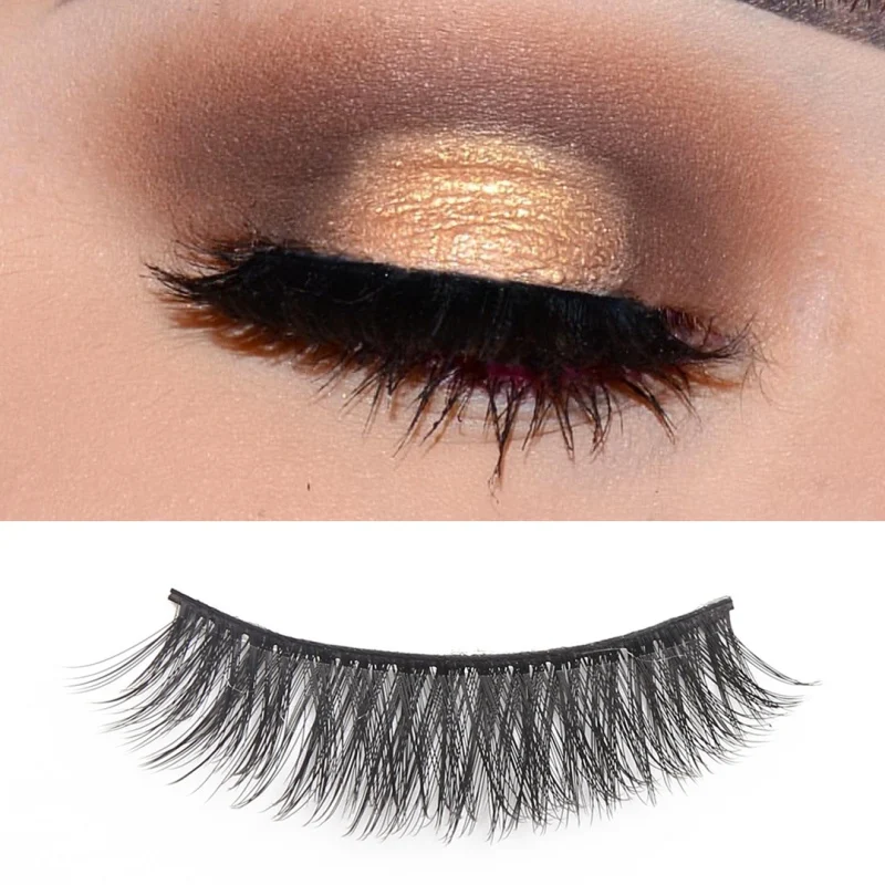 Self-adhesive Natural Long False Eyelashes Without Stimulation Exempt Glue Soft Makeup Eye Lash Extension Fake | Красота и здоровье