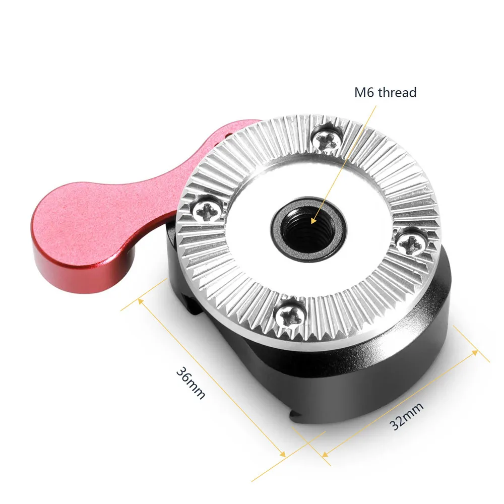 SmallRig Quick Release NATO Clamp to Arri Rosette для универсальной камеры клетка с Nato Rail/Arri Rosette деревянная Hanldle-2046
