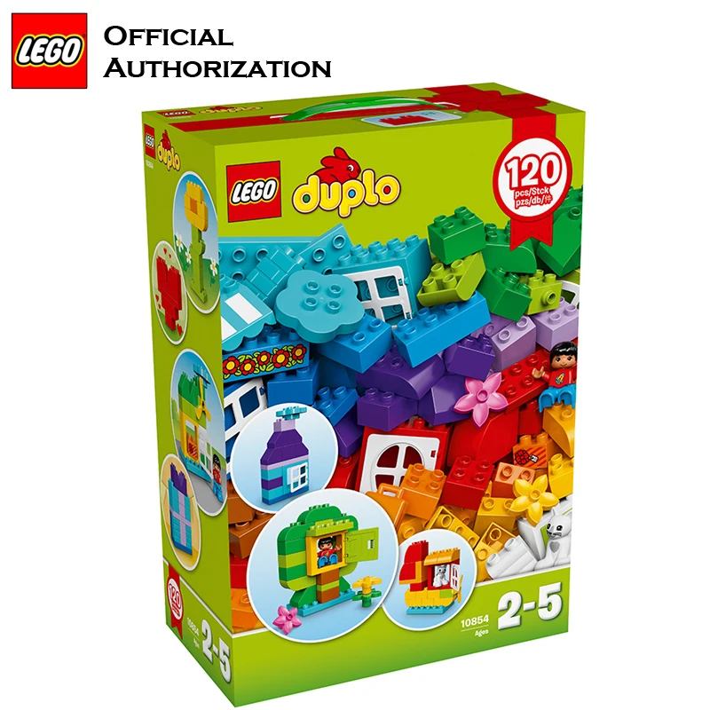 Duplo фирменные блоки строительные игрушки для детей большой размер LEGO 120 шт.