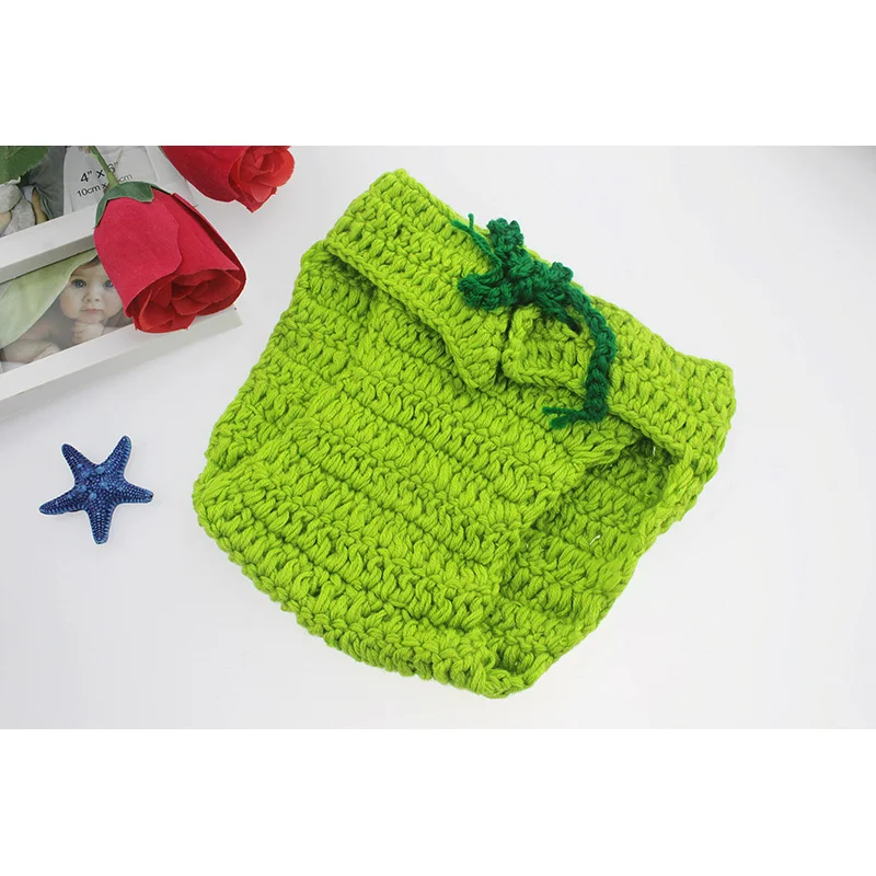 Newborn Modeling Baby Photography Props Boys Girls Crochet Manual Knit Red Green fruit Set Warm Kids Gift Berries Hat Souvenir | Детская