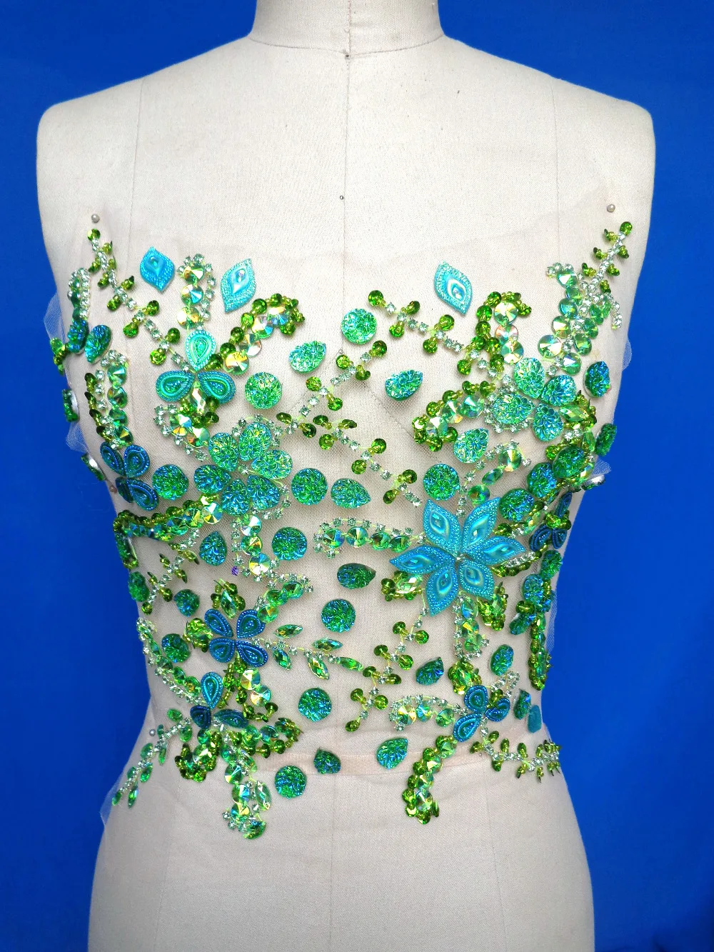 A86 аппликация Стразы ручной работы зеленые нашивки с кристаллами Отделка камнями