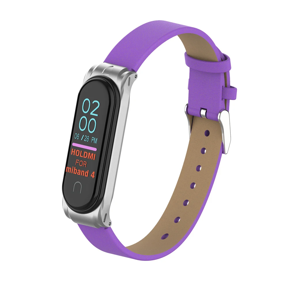 Кожаный ремешок mi Band 4 для Xiaomi mi Band 4 mi band 4 умный Браслет Анти-потеря спортивный браслет mi Band 3 ремешок умные аксессуары