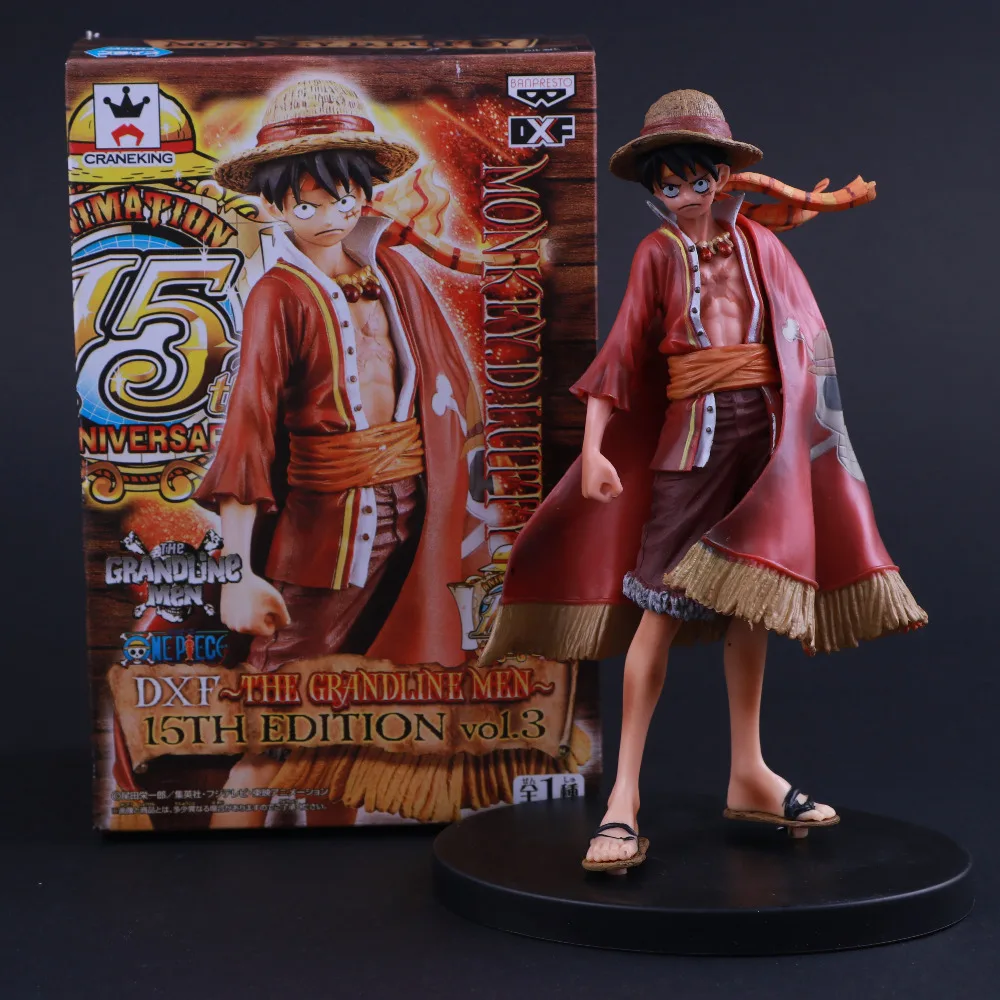 

Popular Banpresto Craneking DXF 15th Anniversary Edition The Grandline Men Japan Anime One Piece Luffy Action Figure Figurine