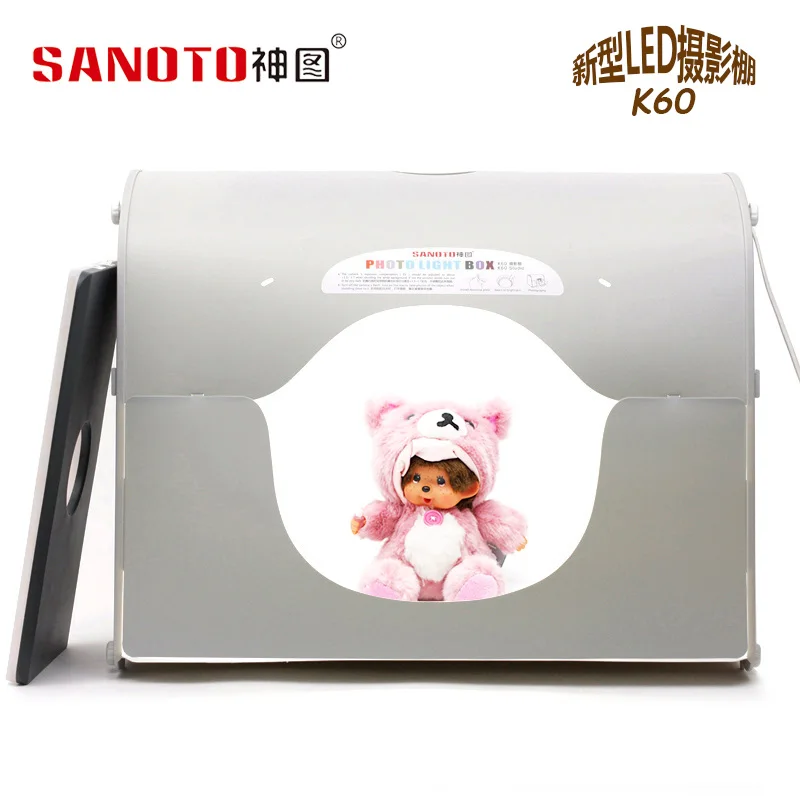 Профессиональная фотостудия Light Box Палатка(Sanoto K60 Large Light Box) LED Небольшая профессиональная фотолаборатория no00dc