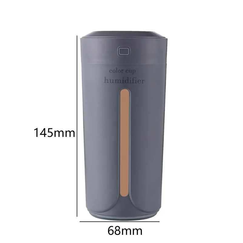 230ml Mini Air Humidifier USB Ultrasonic Car Aroma Diffuser Electric Essential Oil Cup#101130 |