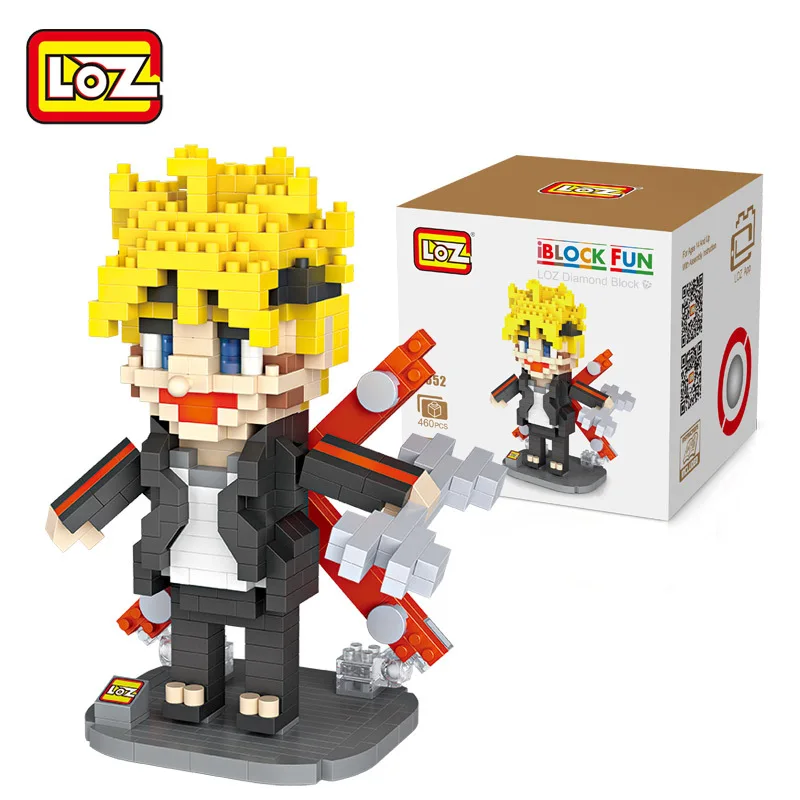 LOZ Micro Diamant блок d'action рисунок boruto Узумаки Enfants мини Modele Наборы де строительства