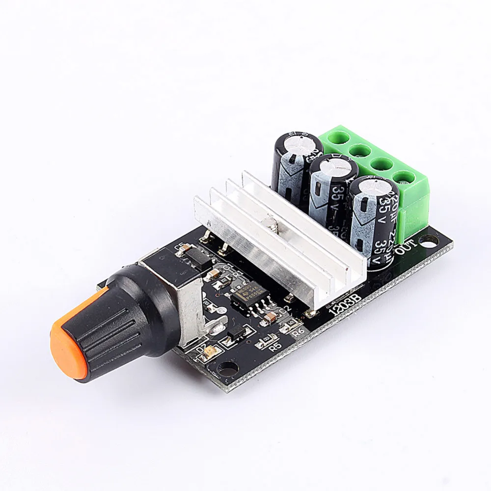 

DC 6V-28V PWM Motor Speed Controller Adjustable Speed Control Regulator Governor With Potentiometer Switch