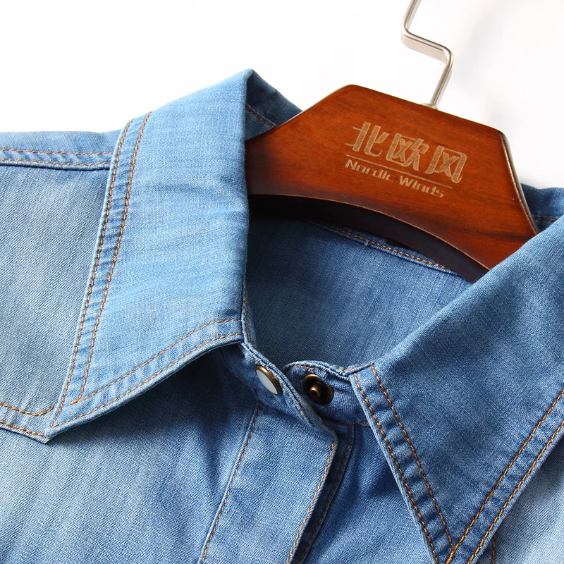 New 2017 Jeans Dress Hand Roses Flower Embroidered Womans Midi Denim Three Quarter Sleeve Brief Belt Pockets Blue Dresses | Женская