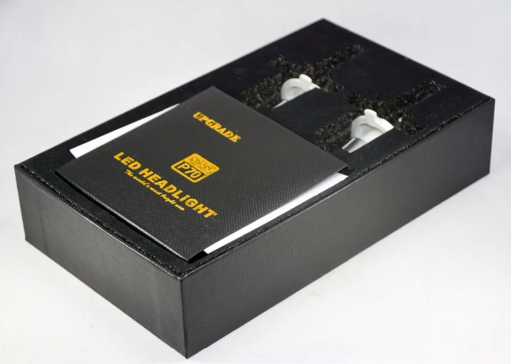DHL 10 комплектов H4 H7 H8 H9 H11 9005 9006 9012 H13 9004 9007 P70 светодиодный фар 110 Вт 13200LM безвентиляторный XHP-70 чипы 5K 6K Автомобильные светодиодные лампы