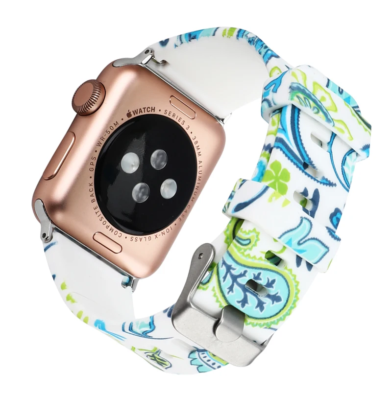 Joyozy силиконовый ремешок для correa Apple Watch 44 мм, 42 мм, 38 мм, 40 мм спортивный ремешок для iwatch серии 4/3/2/1 резиновый ремешок на запястье для наручных часов