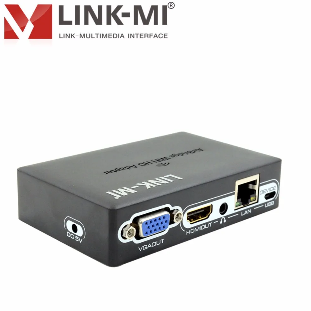 LINK MI LM wifi H01 Беспроводная передача DLNA/Miracast подключение USB HDMI VGA Airbridge HD адаптер с SD