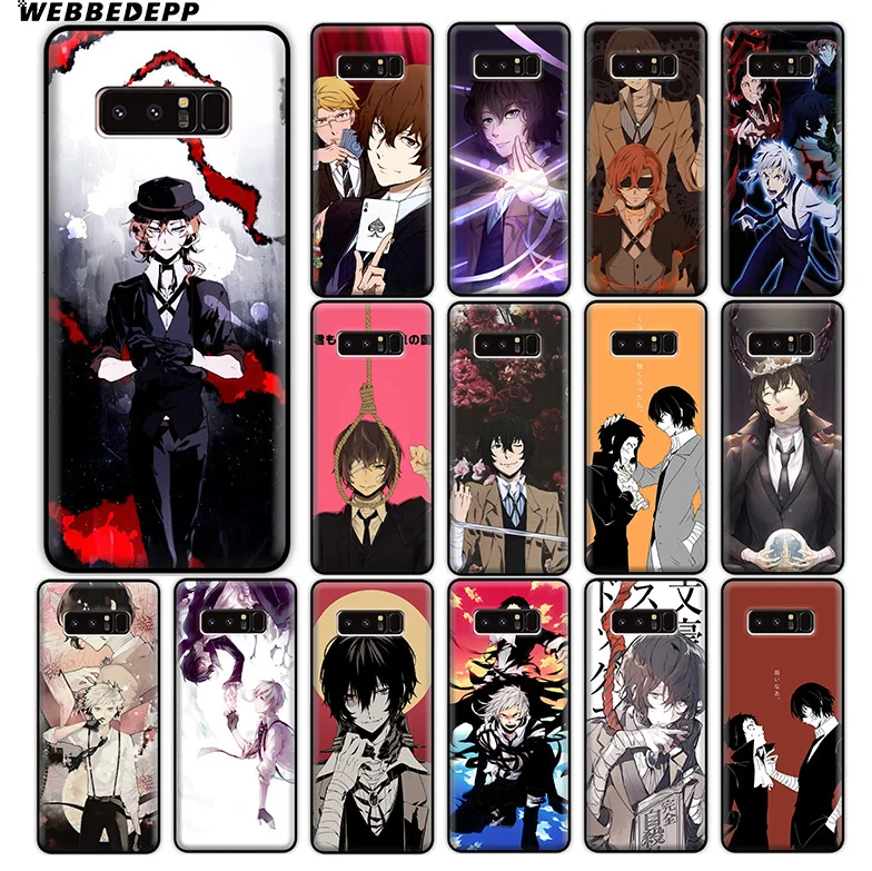 WEBBEDEPP Bungou Stray Dogs Anime Soft Silicone Case for Samsung Galaxy A9 A8 A7 A6 Plus 2018 A5 A3 2017 2016 Note 9 8 |