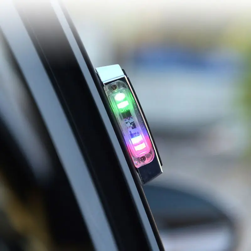 

Magnetic Wireless LED Car Door Opening Warning Lights Strobe Flashing Anti Rear-end Collision Led Safety Lamps New