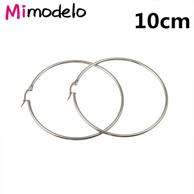 Silver-10cm Большой круг, гладкое большое кольцо, модное женское золотое серебряное кольцо с гиперболом, металлическое Шикарное Кольцо - Окраска металла: Silver-10cm