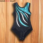 Трико для художественной гимнастики для девочек, детские танцевальные трико, балетные костюмы-леотарды, акробатические трико для спортзала, новинка 2018