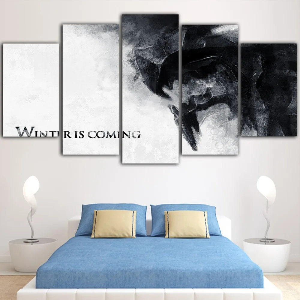 5 штук Игра престолов Холст Картина табло росписи плакаты и принты гостиная Tableau
