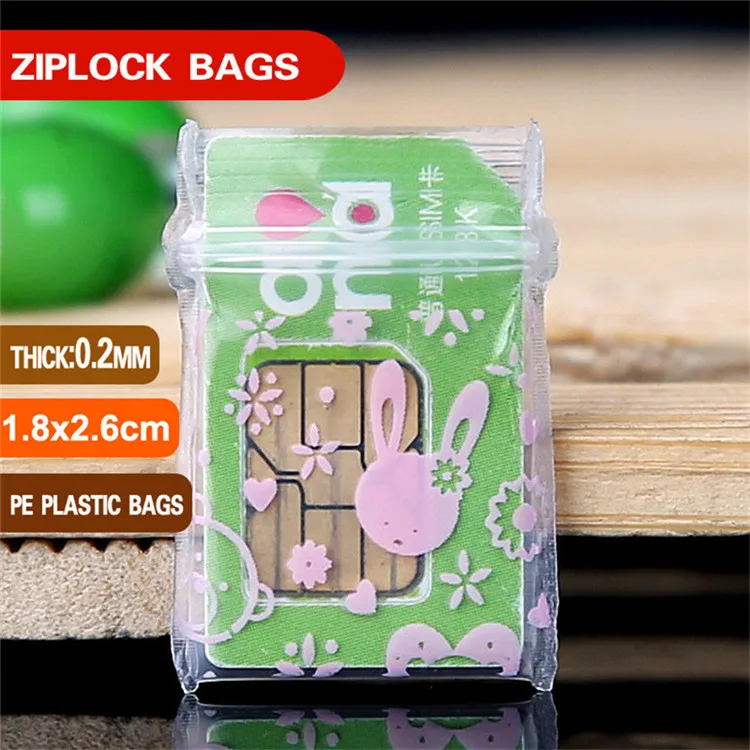 1.8x2.6cm Толстые 0,2 мм маленькие цвета пластиковые сумки на молнии Ziplock сумка Ziplock Pill Pack сумки мини-пакеты на молнии пластиковые упаковочные сумки - Цвет: 1.8x2.6cm