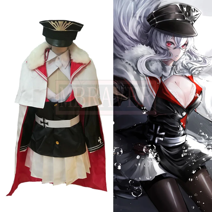 Azur Lane граф Zeppelin включают шляпу Косплэй костюм костюмы для хеллоуина наряд