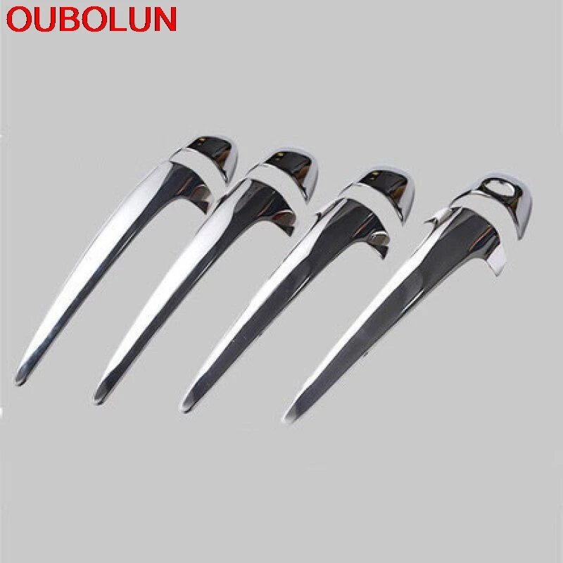 Хромированная крышка дверной ручки OUBOLUN для Toyota RAV4 RAV 4 2013 2014 2015 2016 + чаши отделки