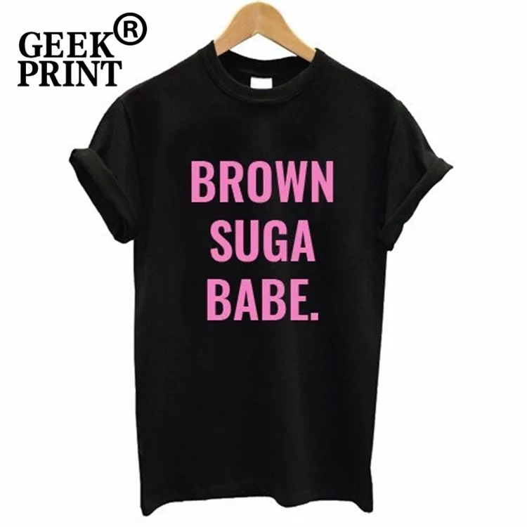 Женская футболка с розовым логотипом SUGA BABE модная повседневная забавная в стиле
