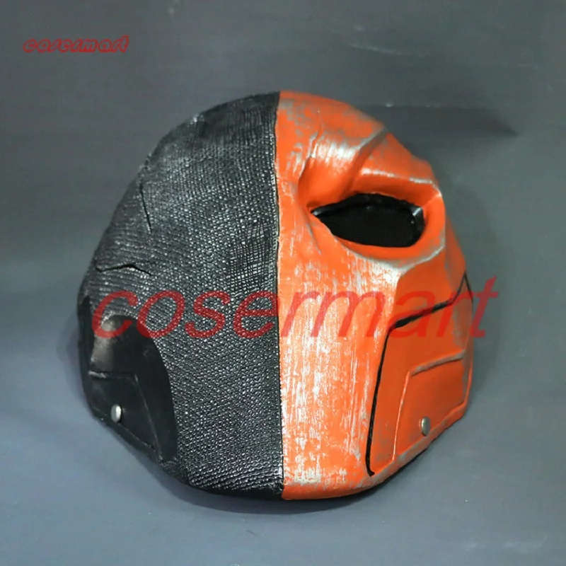 New Version Orange Deathstroke Mask Helmet Arkham Deathstroke Mask Cosplay Props Halloween Use