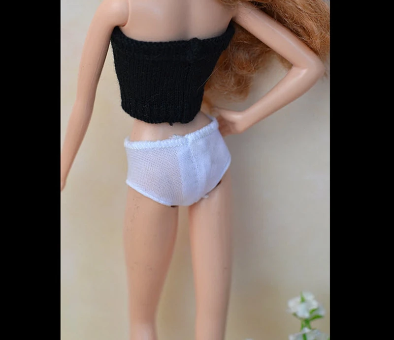 3 шт./лот белые трусы брифы ручной работы для кукол Барби 1/6 куклы BJD кукольного