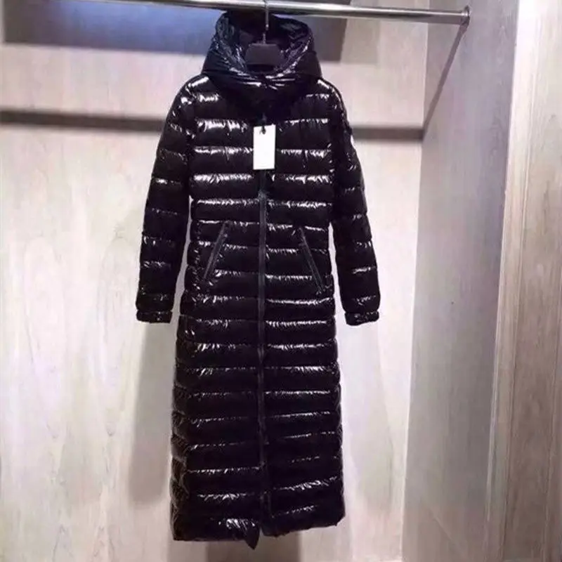 2018 Новый Большие размеры осень зима женские пуховик удлинить с капюшоном толстые