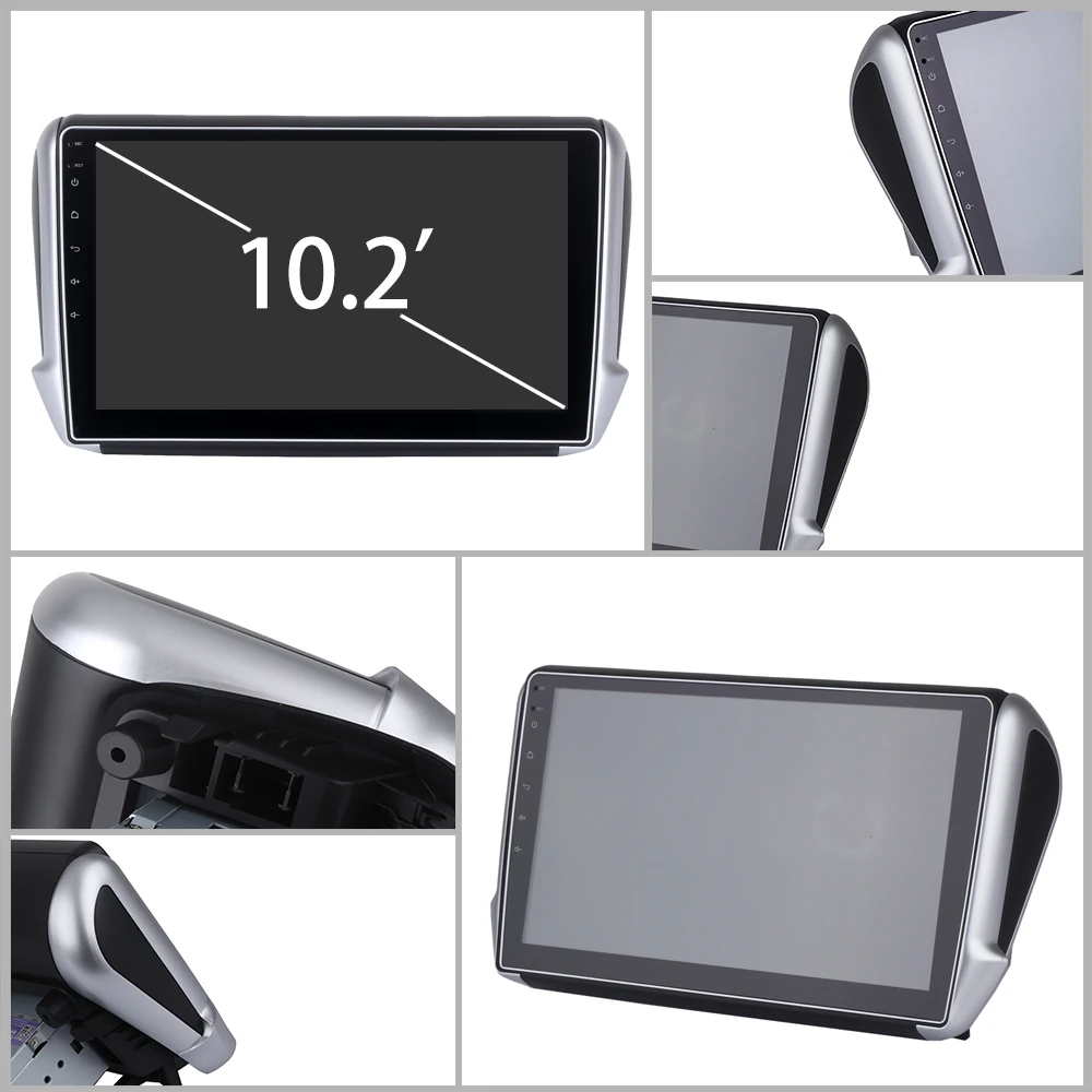 Dasaita 10," Android 9,0 Автомобильный gps радио плеер для peugeot 2008 208 din gps для peugeot DSP Восьмиядерный 4 Гб+ 32 ГБ стерео Мультимедиа