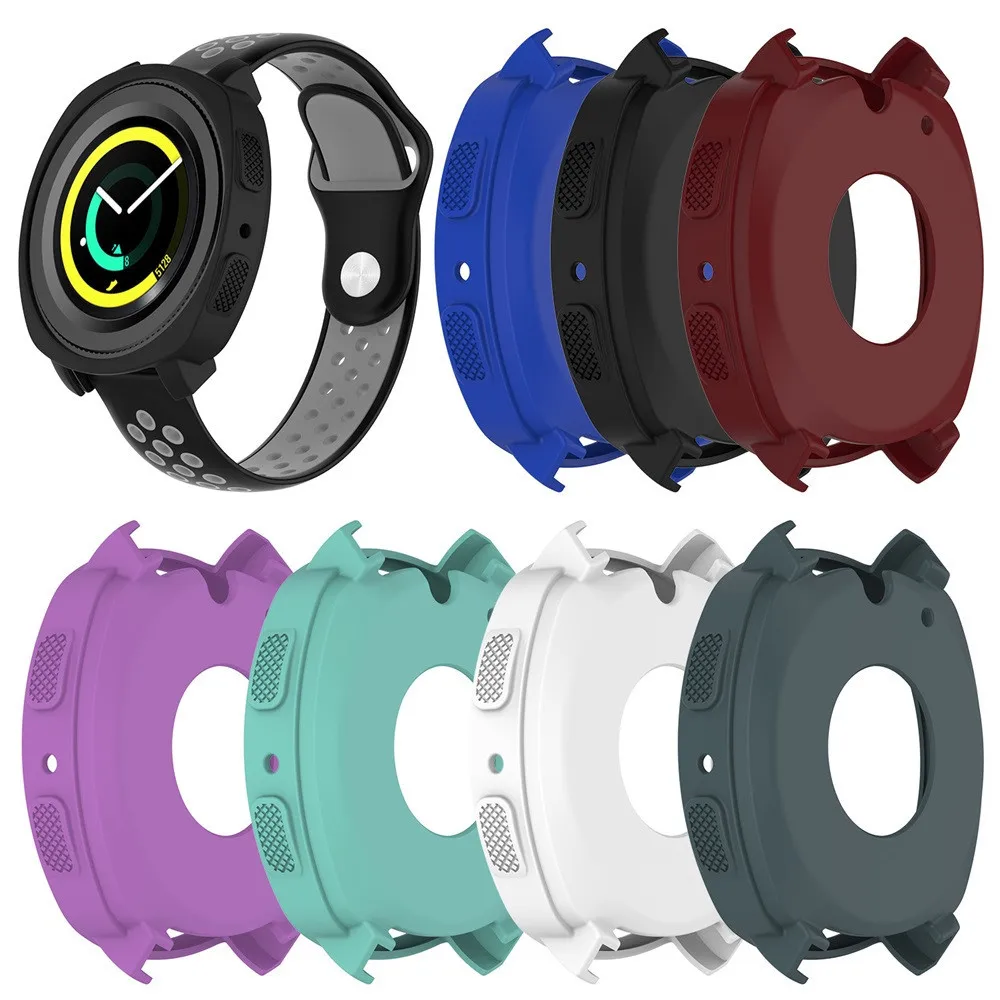 Soft Silicone Protector Case Protective Shell For Samsung Gear Sport R600 Watch SmartWatch Watachband Sporting Goods Accessories |