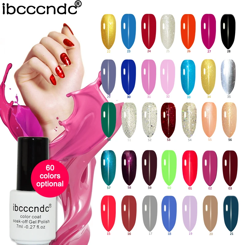 Новый Soak Off УФ гель лак для ногтей 7 мл полу постоянный Цвет дисплея Ibcccndc|gel lacquer|gel