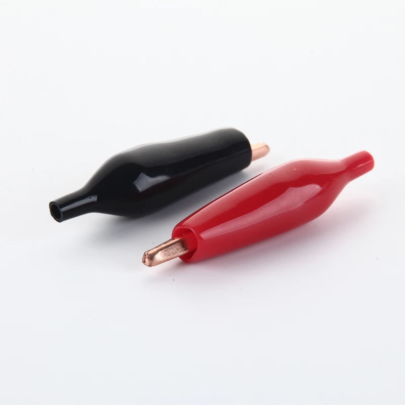 2 шт. AL013 Аллигатор/крокодил зажим для кабеля никелированная медь макс. 10А