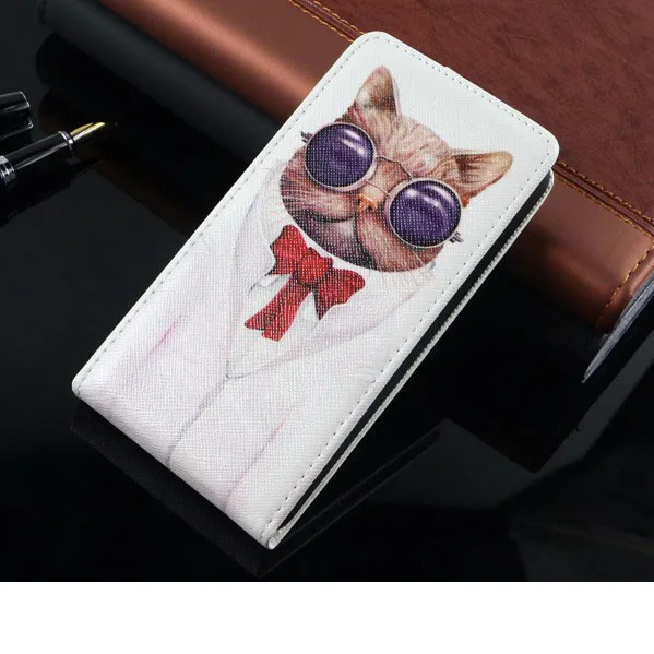 Кожаный чехол-книжка для lenovo A6010, задняя крышка, Модный чехол для телефона с рисунком из мультфильма для lenovo A6000, TPU - Цвет: MR cat