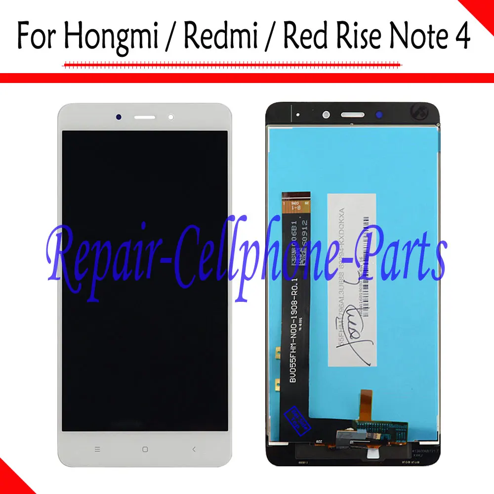 

5.5 inch White Full LCD Display + Touch Screen Digitizer Assembly For Xiaomi Hongmi Note 4 / Redmi Note 4 / Red Rise Note 4