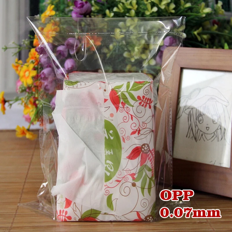 0 07 мм Новые прозрачные самоклеящиеся пластиковые пакеты полипропиленовые