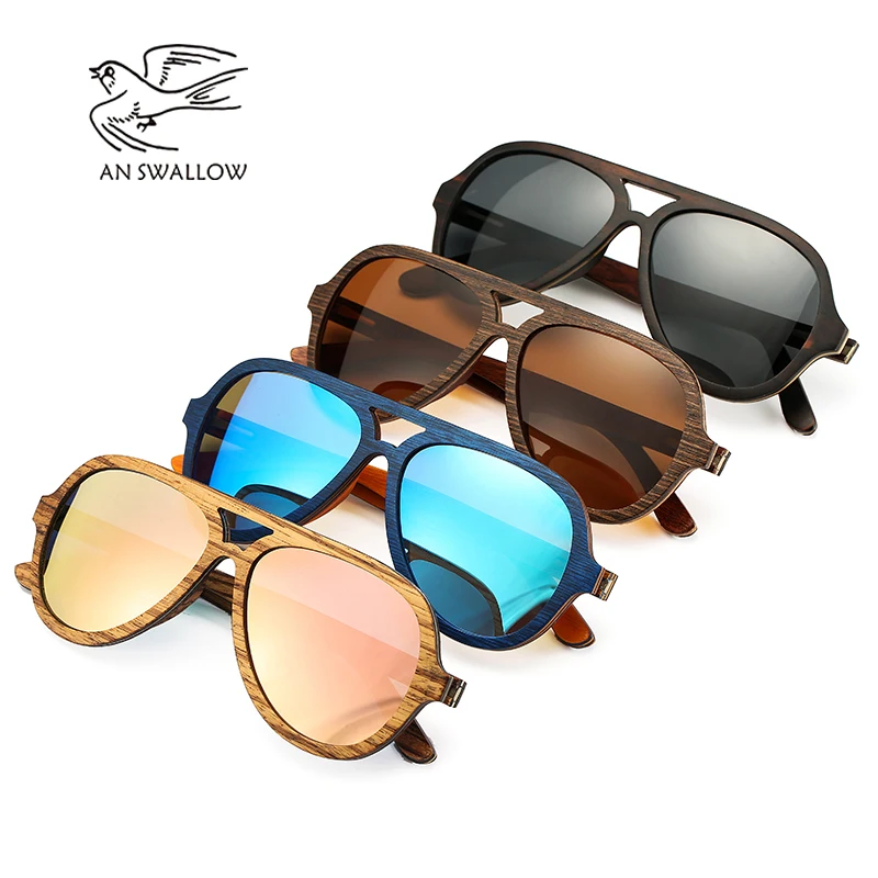 Polarized Sunglasses Women Men Layered Skateboard Wooden Frame Square Style Glasses for Ladies Eyewear In Wood Box barcur black walnut sunglasses wood polarized sunglasses men glasses men uv400 protection eyewear wooden original box